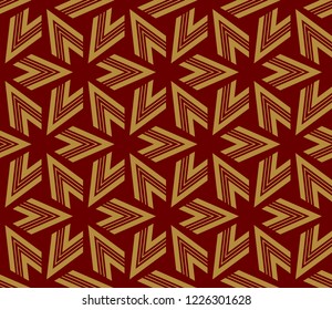 Decorative seamless geometric pattern. Vector illustration.