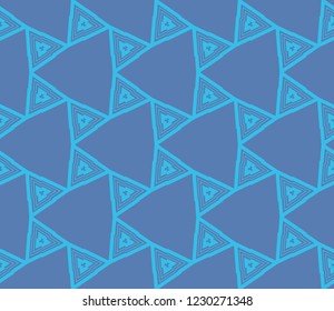Decorative seamless geometric pattern. Vector illustration.