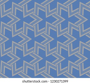 Decorative seamless geometric pattern. Vector illustration.