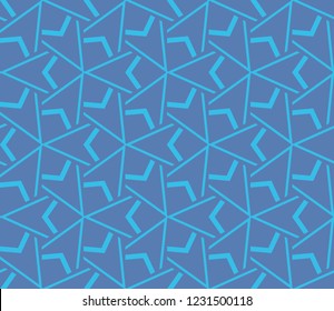 Decorative seamless geometric pattern. Vector illustration.