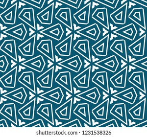Decorative seamless geometric pattern. Vector illustration.