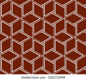 Decorative seamless geometric pattern. Vector illustration.