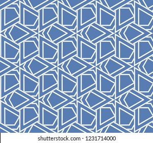 Decorative seamless geometric pattern. Vector illustration.