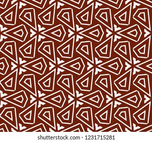 Decorative seamless geometric pattern. Vector illustration.