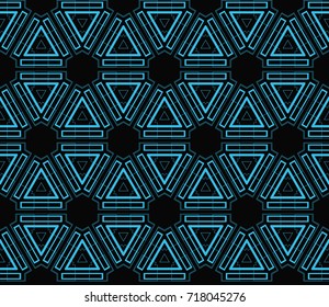 Decorative seamless geometric pattern. Vector illustration.