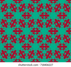 Decorative seamless geometric pattern. Vector illustration.