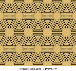 Decorative seamless geometric pattern. Vector illustration.
