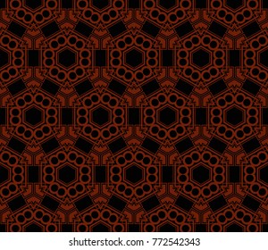 Decorative seamless geometric pattern. Vector illustration.