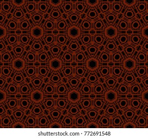 Decorative seamless geometric pattern. Vector illustration.