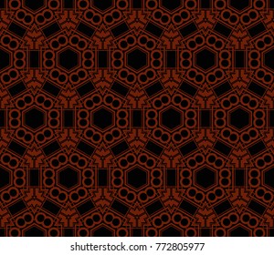 Decorative seamless geometric pattern. Vector illustration.