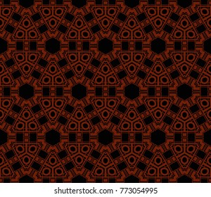 Decorative seamless geometric pattern. Vector illustration.