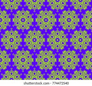 Decorative seamless geometric pattern. Vector illustration.