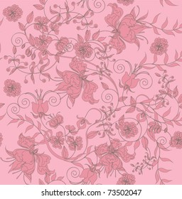 Decorative seamless light rose background.
