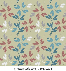Decorative seamless pattern with abstract flowers can be used for design fabric, textile, linen, tile and more creative designs.