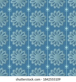 Decorative seamless pattern with beautiful flowers texture designs can be used for backgrounds, motifs, home textile, wallpapers, fabrics, gift wrapping, templates. Design Paper For Scrapbook. Vector.