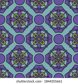 Decorative seamless pattern with beautiful flowers texture designs can be used for backgrounds, motifs, home textile, wallpapers, fabrics, gift wrapping, templates. Design Paper For Scrapbook. Vector.