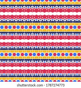 El diseño decorativo sin fisuras con hermosos diseños de textura se puede usar para fondos, motivos, textil casero, papeles pintados, telas, envoltura de regalo, plantillas. Papel De Diseño Para Scrapbook. Vector.	
