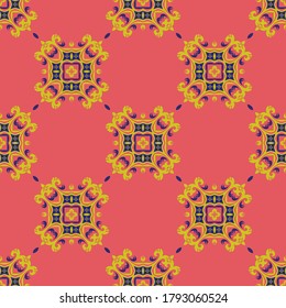 Decorative seamless pattern with beautiful texture designs can be used for backgrounds, motifs, home textile, wallpapers, fabrics, gift wrapping, templates. Design Paper For Scrapbook. Vector.