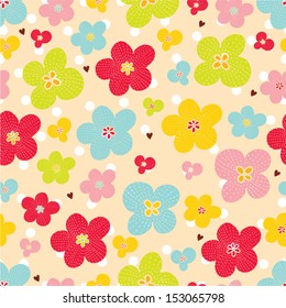 Decorative seamless pattern with bright colors in the vector. Seamless pattern can be used for wallpaper, pattern fills, web page background, surface textures.