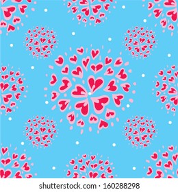 Decorative seamless pattern with bright colors in the vector.