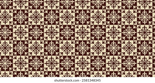 Decorative seamless pattern brown and vanila color, seamless pattern, decorative pattern, brown color,