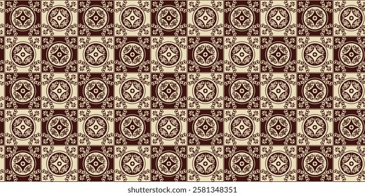 Decorative seamless pattern brown and vanila color, seamless pattern, decorative pattern, brown color,