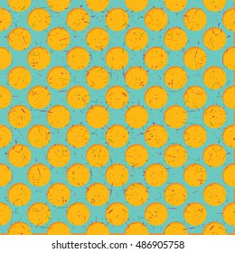 Decorative seamless pattern with circles