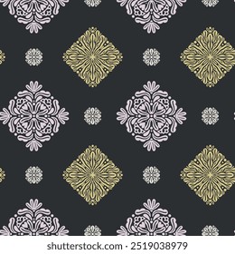 Decorative seamless pattern. Design for textile, wrapping paper, wallpapers.