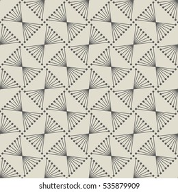 Decorative seamless pattern with different geometric shapes on desert yellow background. vector illustration