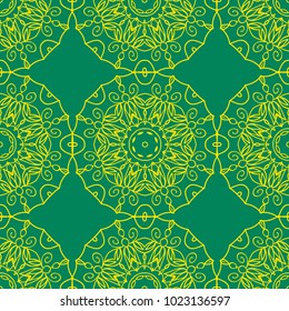 Decorative seamless pattern. Elegant ornamentation background. Suitable for textiles, wallpapers, wrappers, covers, gift wrapping. 