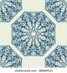 Decorative seamless pattern. Elegant ornamentation background. Suitable for textiles, wallpapers, wrappers, covers, gift wrapping. 