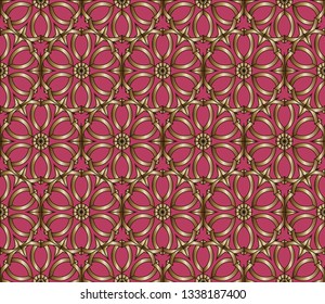 Decorative seamless pattern. Endless pattern for Wallpaper, textile, packaging, printing, Luxury vector 