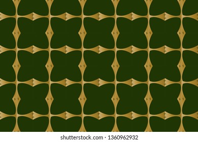 Decorative seamless pattern. Endless pattern for Wallpaper, textile, packaging, printing, interior, cloth. Traditional ethnic ornament for your design.,  Abstract classic golden pattern.  