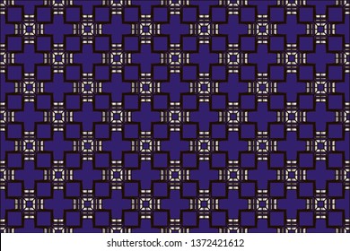 Decorative seamless pattern. Endless pattern for Wallpaper, textile, packaging, printing, interior, cloth. Traditional ethnic ornament for your design.,  Abstract classic golden pattern.  Vector.