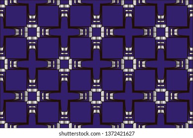 Decorative seamless pattern. Endless pattern for Wallpaper, textile, packaging, printing, interior, cloth. Traditional ethnic ornament for your design.,  Abstract classic golden pattern.  Vector.