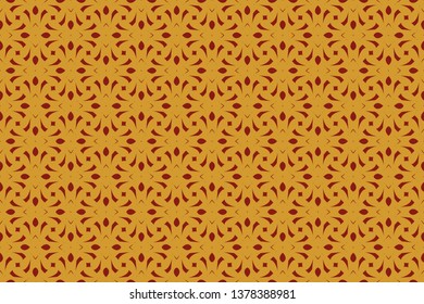 Decorative seamless pattern. Endless pattern for Wallpaper, textile, packaging, printing, cloth. Abstract texture. Traditional ethnic ornament for your design. Oriental style. 
 Vector illustration, 
