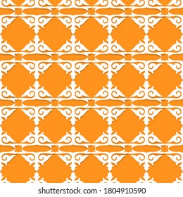 Decorative seamless pattern with ethnic element. Kyrgyz and Kazakh, Uzbek, Tatar, Yakut ornaments. Texture for background, wallpaper, holiday, fabrics, gift wrapping, home textile. Vector.