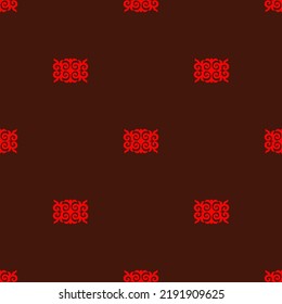 Decorative seamless pattern with ethnic element. Kyrgyz and Kazakh, Uzbek, Tatar, Yakut ornaments. Texture for background, wallpaper, holiday, fabrics, gift wrapping, home textile. Vector.