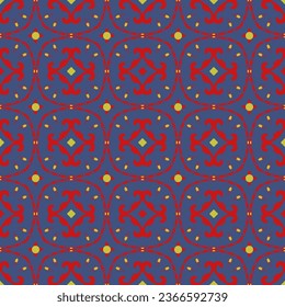 Decorative seamless pattern with ethnic element. Kyrgyz and Kazakh ornaments. Texture for background, cards, invitations, wallpaper, pattern fills, fabrics, gift wrapping, textile. Vector.