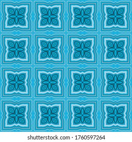 Decorative seamless pattern in ethnic style with squares and colorful lines. Abstract background for textile, wallpapers, gift wrapping, pillow, templates, shawl. Vector.