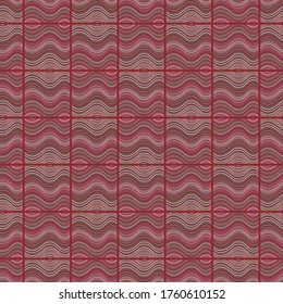 Patrón decorativo sin fisuras en estilo étnico con formas geométricas y líneas coloridas. Fondo abstracto para textiles, papeles pintados, envoltura de regalo, almohadas, plantillas, chales. Vector.