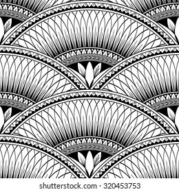 Decorative seamless pattern with floral motif