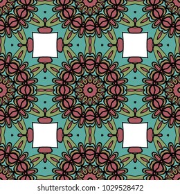 decorative seamless pattern. floral motive. vector illustration for design