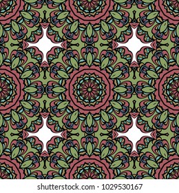 decorative seamless pattern. floral motive. vector illustration for design