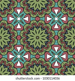 decorative seamless pattern. floral motive. vector illustration for design