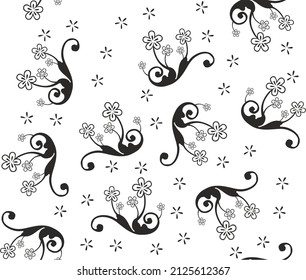 decorative seamless pattern with flowers