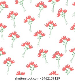 Patrón decorativo sin costuras con flores