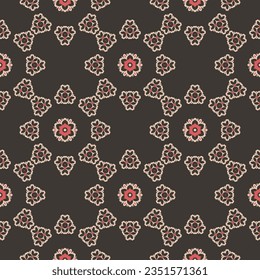 Decorative seamless pattern with geometric pattern can be used for backgrounds, motifs, textile, wallpapers, fabrics, gift wrapping, templates. Design Paper For Scrapbook. Vector.