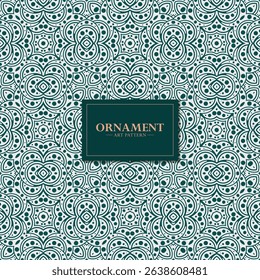 Decorative Seamless Pattern with Geometric Element for Textile or Background