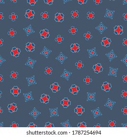 Decorative seamless pattern for geometric elements Abstract texture designs can be used for backgrounds, motifs, textile, wallpapers, fabrics, gift wrapping,templates Design Paper For Scrapbook Vector